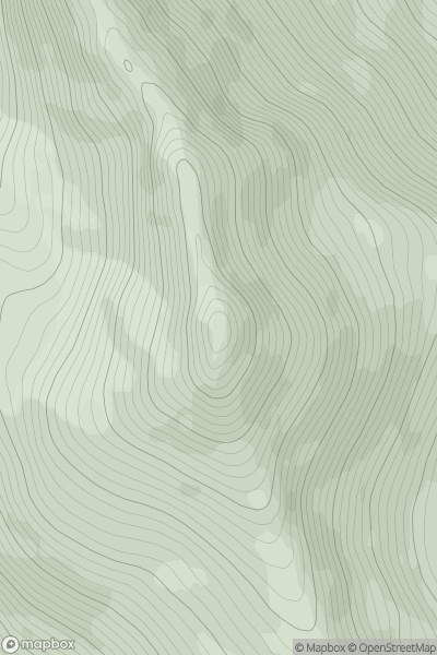 Thumbnail image for Beinn Dearg Bheag [Loch Maree to Loch Broom] showing contour plot for surrounding peak